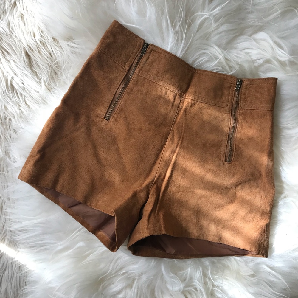 Sexy Suede High Waist Shorts